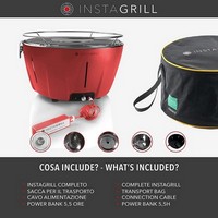 photo InstaGrill - Barbecue de Table Sans Fumée - Rouge Corail + Kit de Démarrage 5
